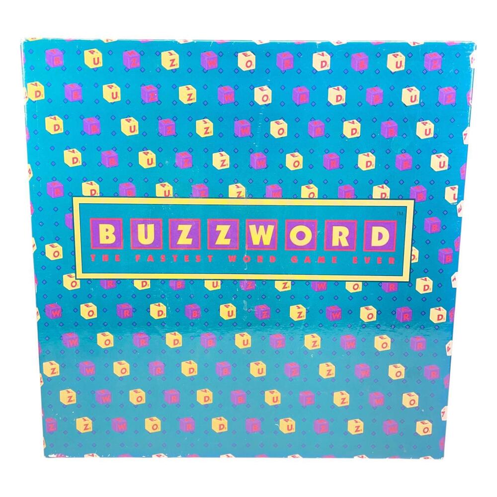 Buzzword Vintage Word Game 1995 Fast-Paced Family Game Excellent Preowned Condit